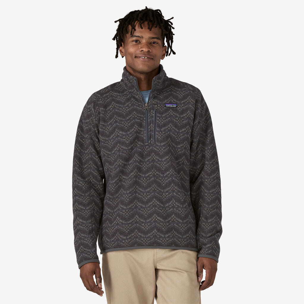 Patagonia Men's Better Sweater® 1/4-Zip Fleece: Island Escape - Forge Grey