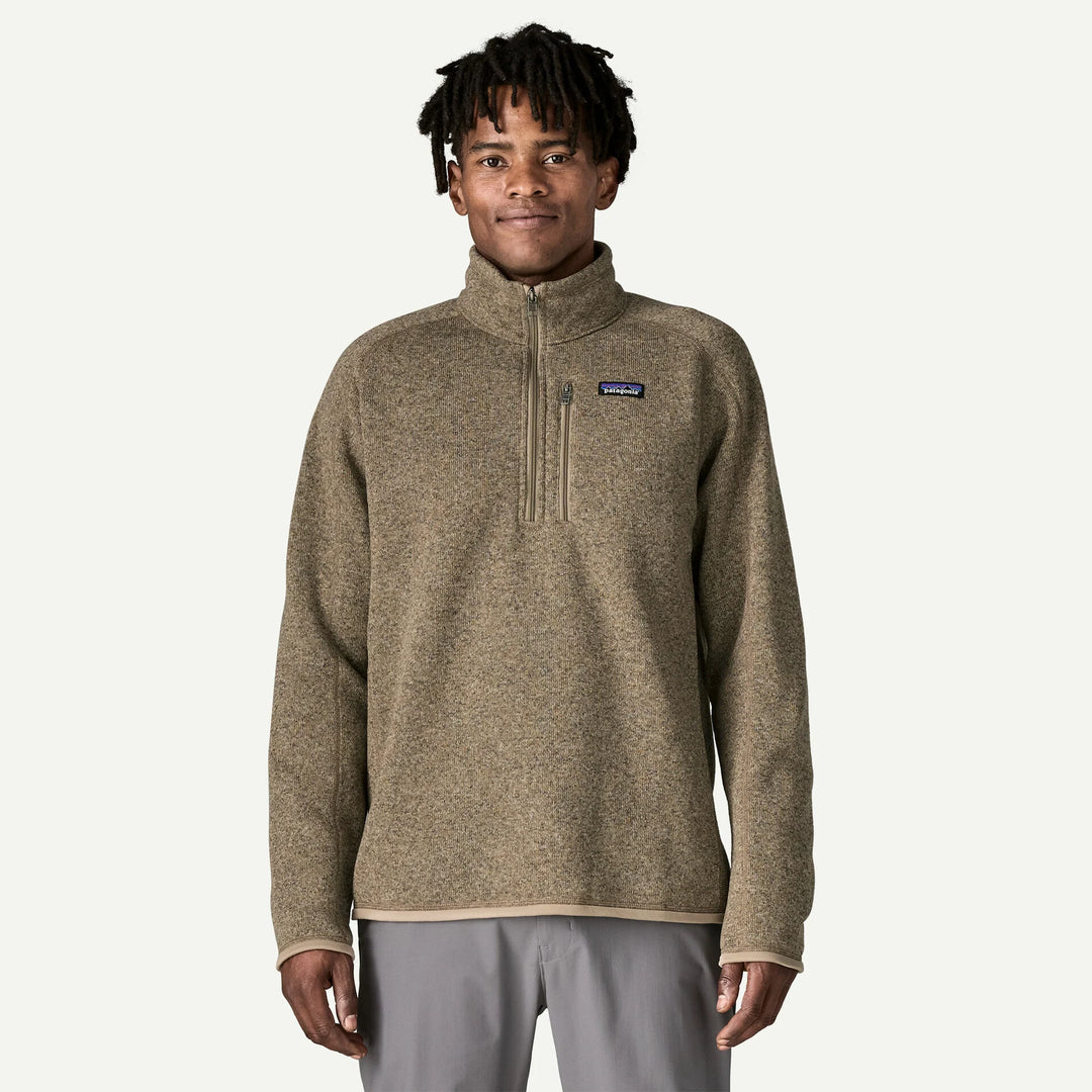 Patagonia Men's Better Sweater® 1/4-Zip: Seabird Grey with Seabird Grey