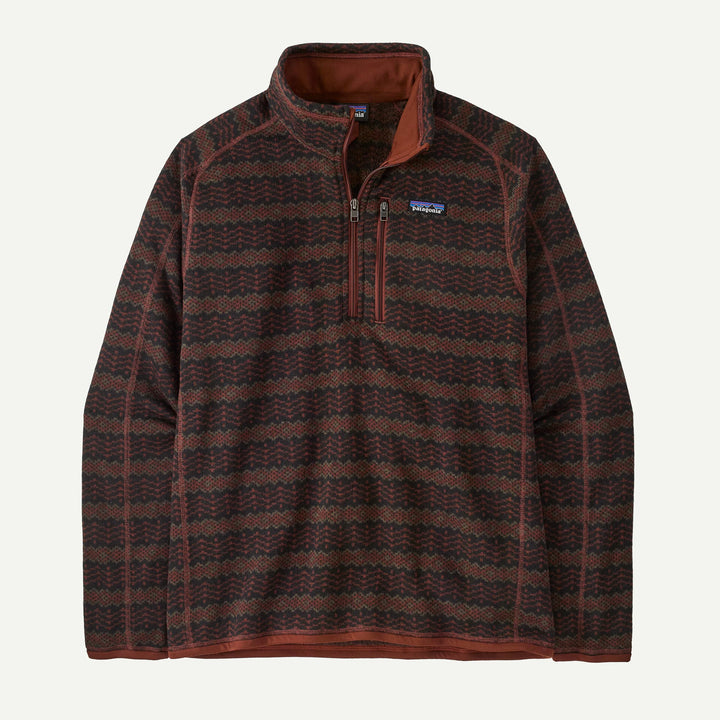 Patagonia Men's Better Sweater® 1/4-Zip: Woven Together - Dried Vanilla