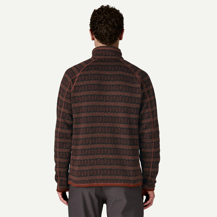 Patagonia Men's Better Sweater® 1/4-Zip: Woven Together - Dried Vanilla