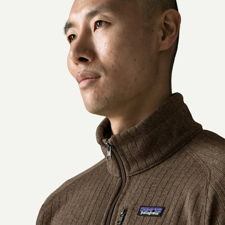 Patagonia Men's Better Sweater® Fleece Jacket: Marlow Brown Rib Knit