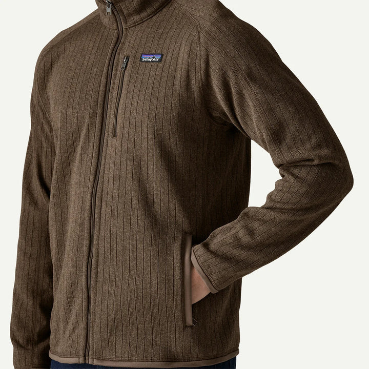 Patagonia Men's Better Sweater® Fleece Jacket: Marlow Brown Rib Knit