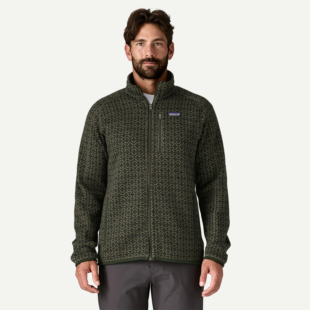 Patagonia Men's Better Sweater® Fleece Jacket: Scales - Old Growth Green