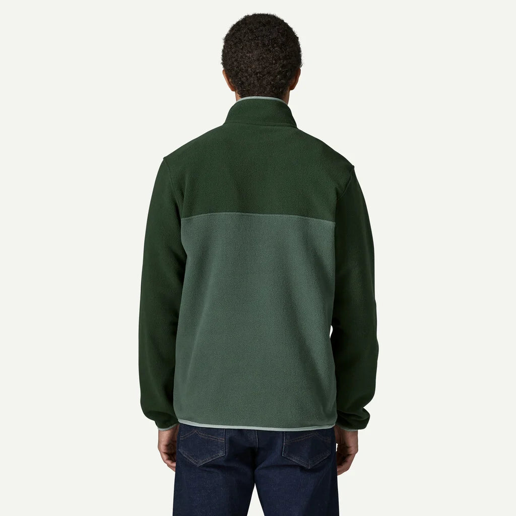 Patagonia Men's Lightweight Synchilla® Snap-T® Fleece Pullover: Canopy Green