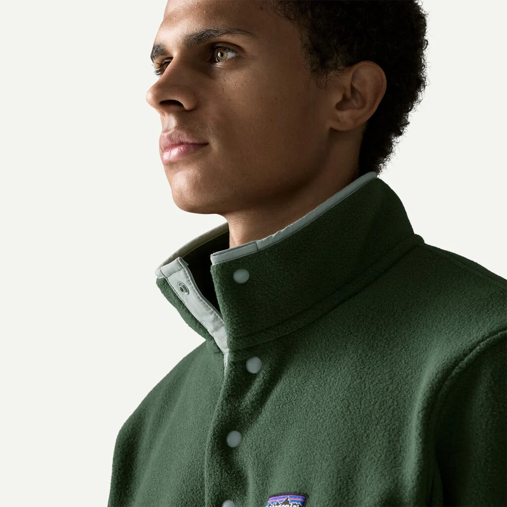Patagonia Men's Lightweight Synchilla® Snap-T® Fleece Pullover: Canopy Green
