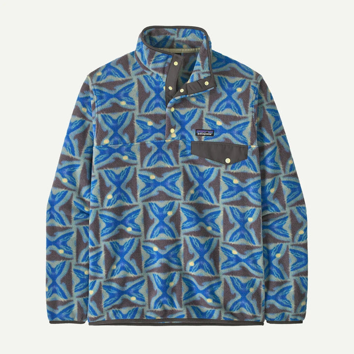 Patagonia Men's Lightweight Synchilla® Snap-T® Fleece Pullover - Deep Freeze: Forge Grey