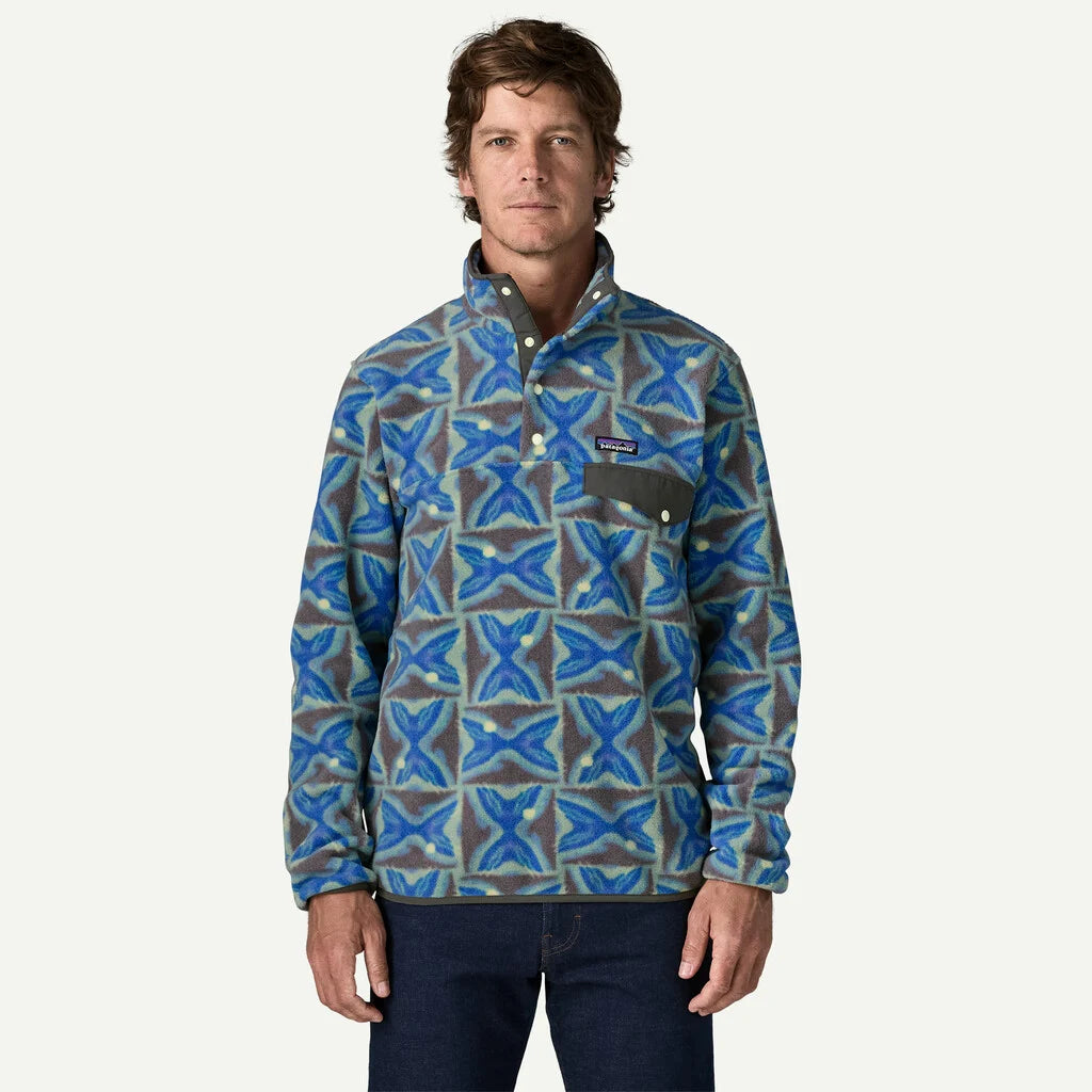 Patagonia Men's Lightweight Synchilla® Snap-T® Fleece Pullover - Deep Freeze: Forge Grey