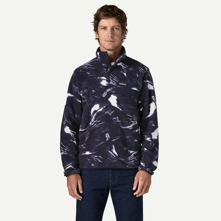 Patagonia Men's Lightweight Synchilla® Snap-T® Fleece Pullover - Polar Breeze: Sunken Blue
