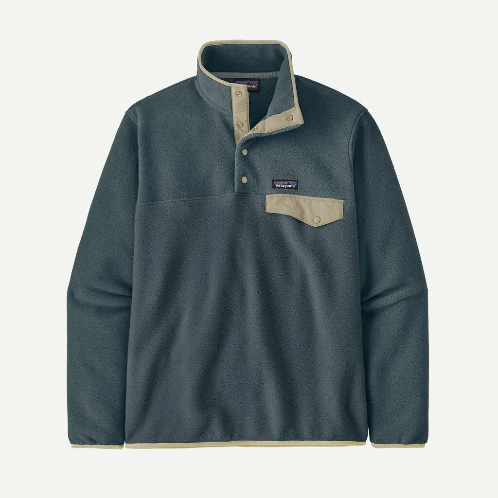 Patagonia Men's Lightweight Synchilla® Snap-T® Fleece Pullover: Summit Blue
