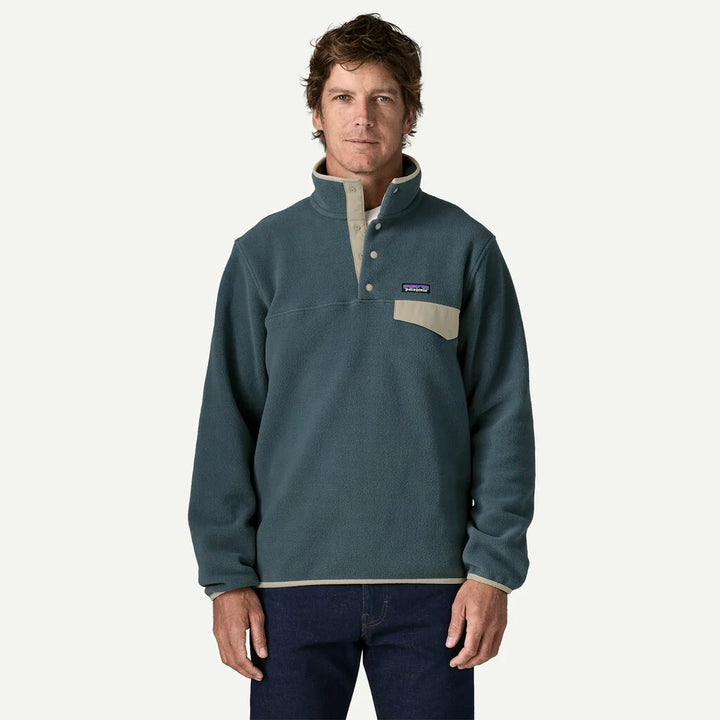 Patagonia Men's Lightweight Synchilla® Snap-T® Fleece Pullover: Summit Blue