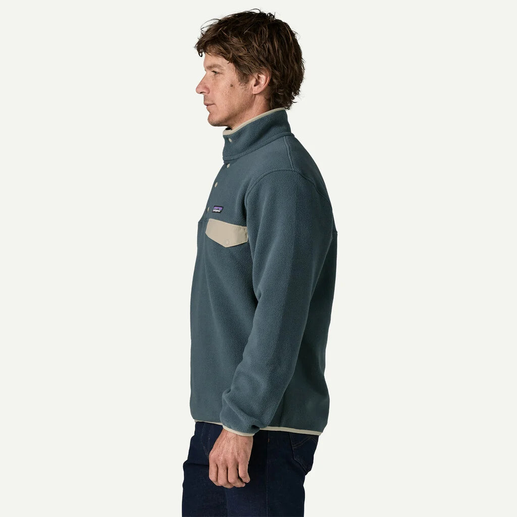 Patagonia Men's Lightweight Synchilla® Snap-T® Fleece Pullover: Summit Blue
