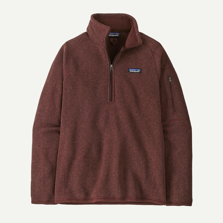 Patagonia Women's Better Sweater® 1/4-Zip Fleece: Dark Ruby