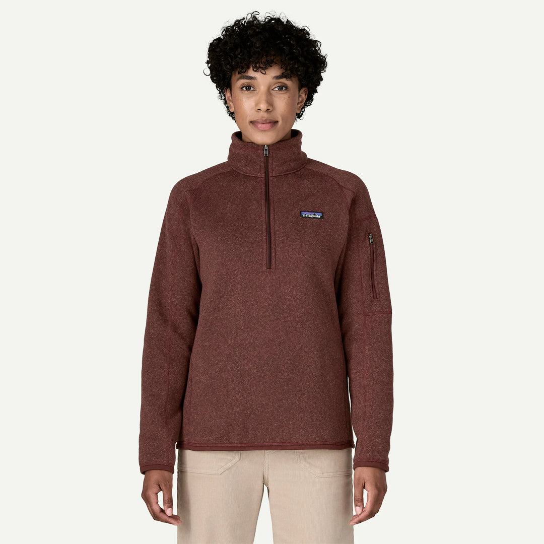 Patagonia Women's Better Sweater® 1/4-Zip Fleece: Dark Ruby