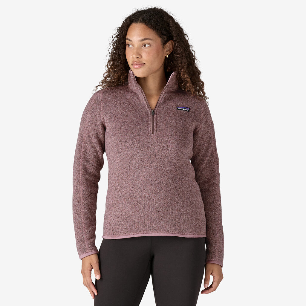 Patagonia Women's Better Sweater® 1/4-Zip Fleece: Stormy Mauve
