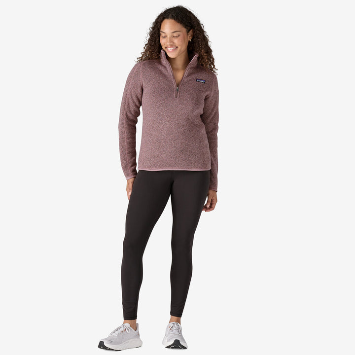 Patagonia Women's Better Sweater® 1/4-Zip Fleece: Stormy Mauve