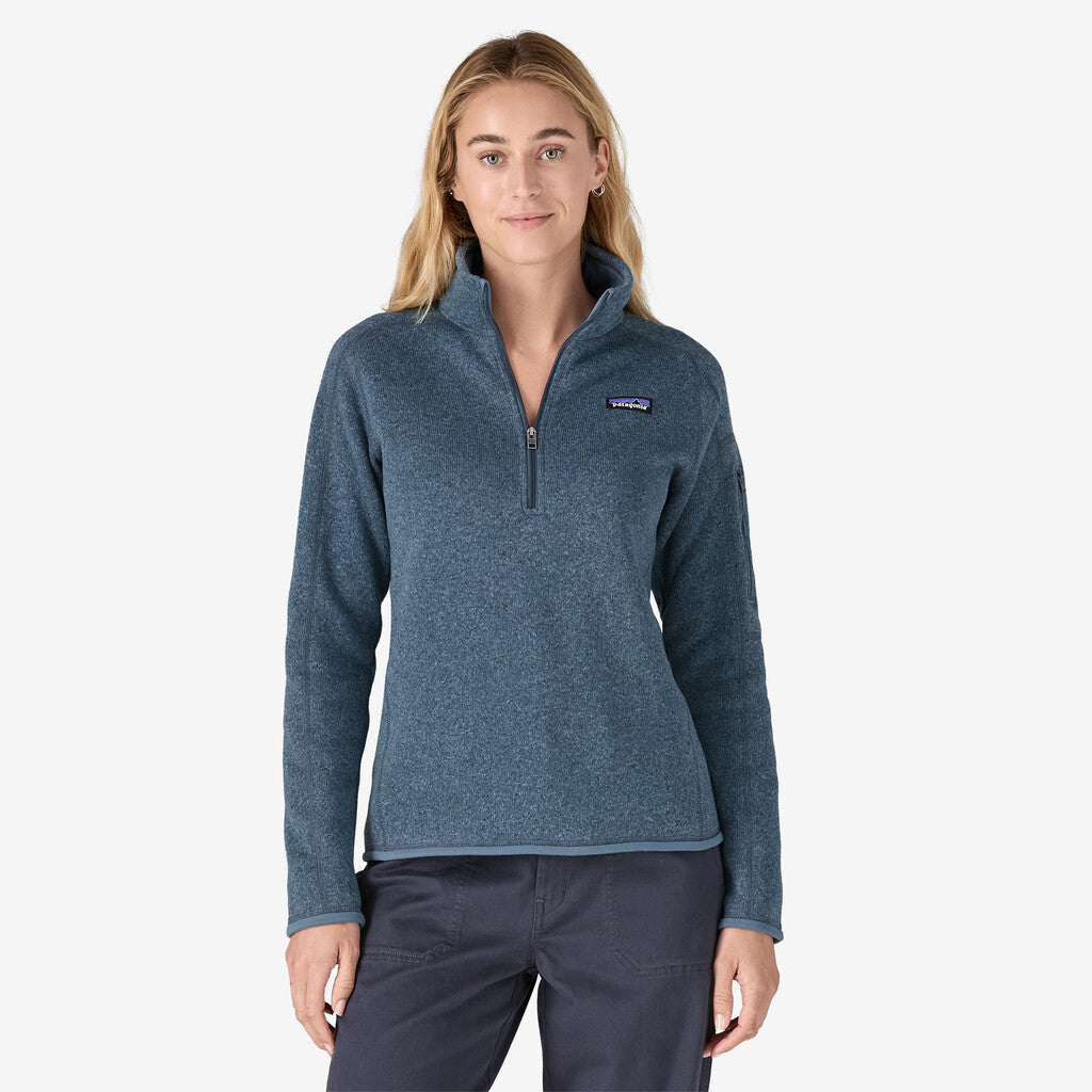 Patagonia Women's Better Sweater® 1/4-Zip Fleece: Utility Blue