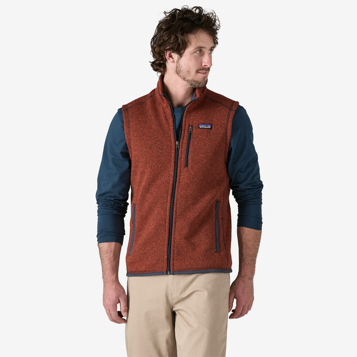 Patagonia Men's Better Sweater® Fleece Vest: Burnished Red