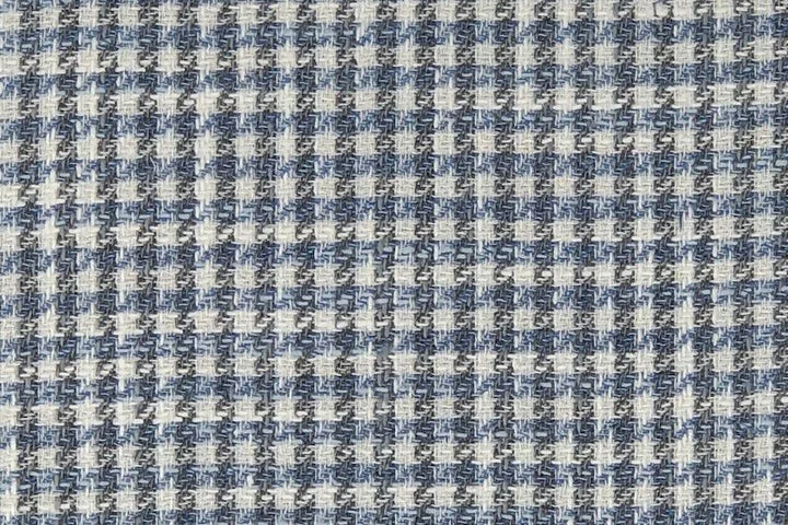 MaxDavoli By Maxman Carlos Barbera Soft Coat: Blue/Gray Houndstooth