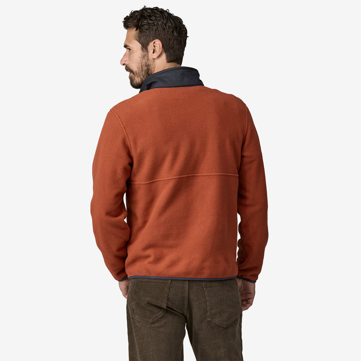 Patagonia Men's Microdini 1/2-Zip Fleece Pullover: Burnished Red