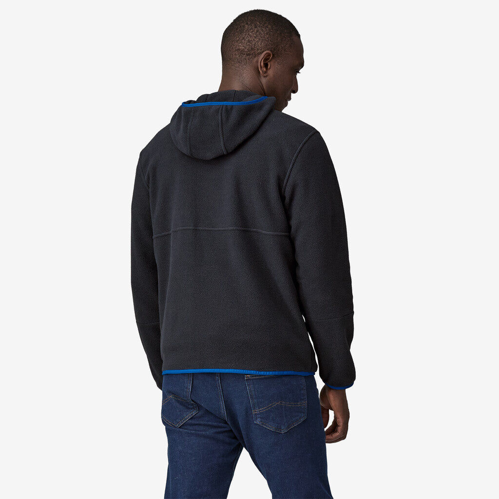 Patagonia Men's Microdini Fleece Hoody: Pitch Blue w/ Endless Blue