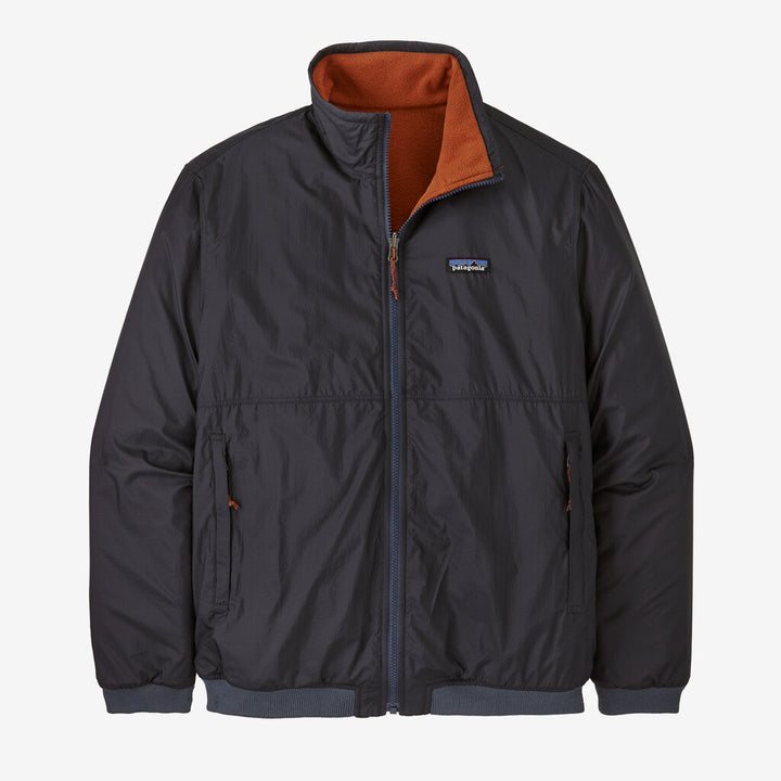 Patagonia Men's Reversible Shelled Microdini Fleece Jacket: Smolder Blue