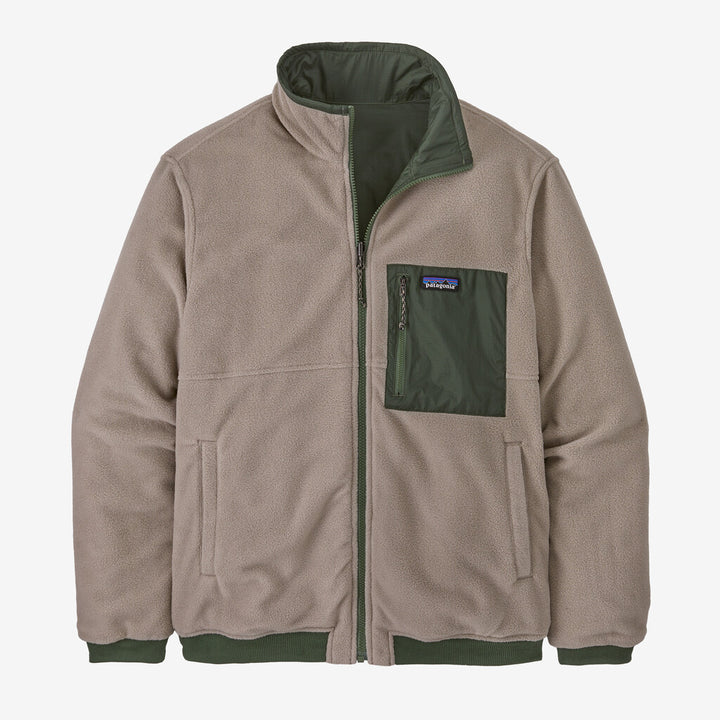 Patagonia Men's Reversible Shelled Microdini Fleece Jacket: Torrey Pine Green