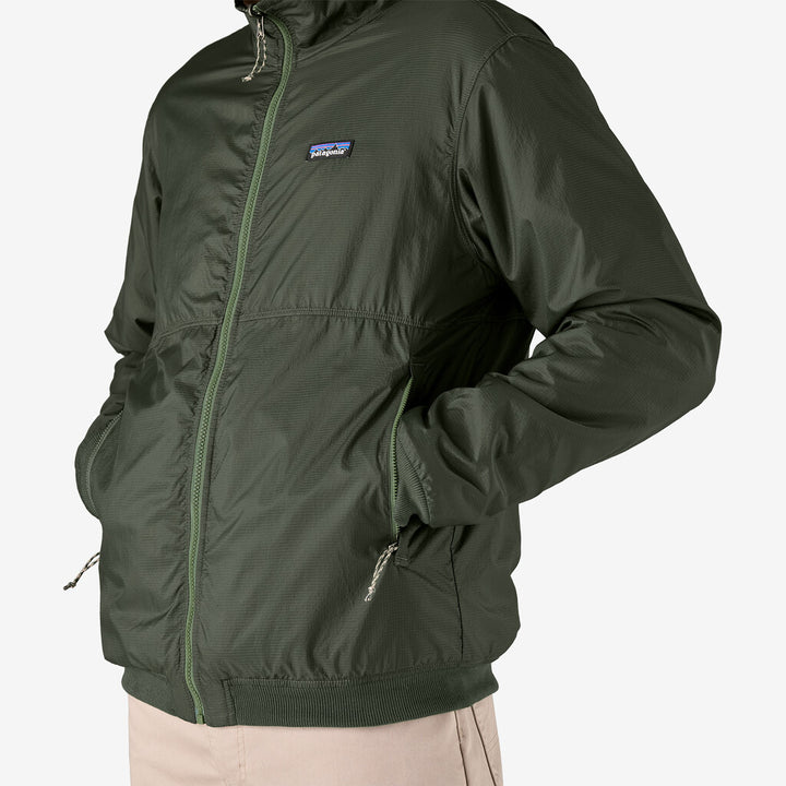 Patagonia Men's Reversible Shelled Microdini Fleece Jacket: Torrey Pine Green