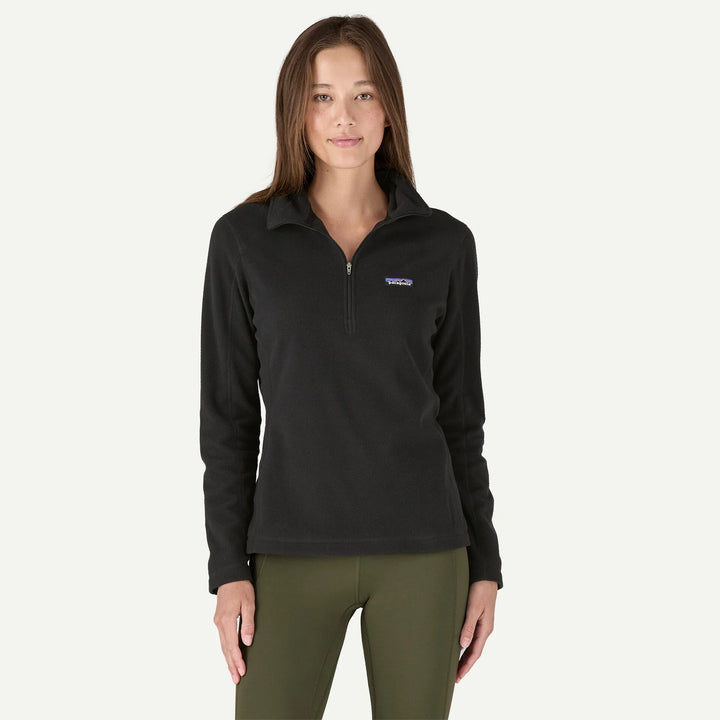 Patagonia Women's Micro D® 1/4-Zip Fleece: Black