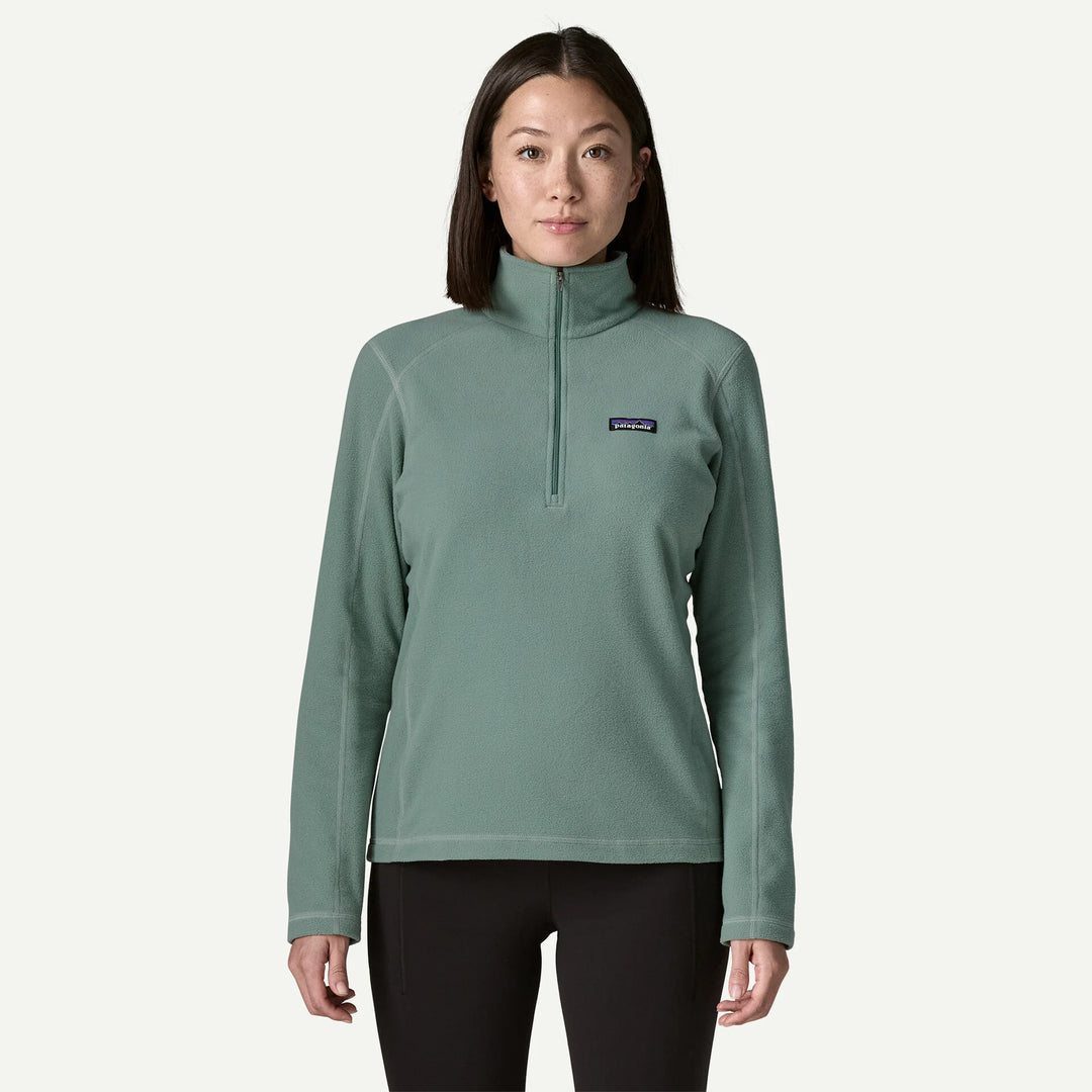 Patagonia Women's Micro D® 1/4-Zip Fleece: Cover Green