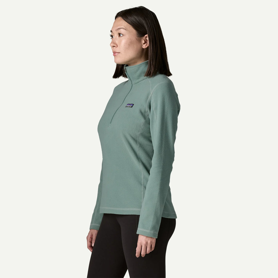 Patagonia Women's Micro D® 1/4-Zip Fleece: Cover Green