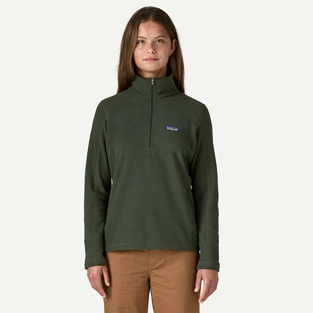 Patagonia Women's Micro D® 1/4-Zip Fleece: Old Growth Green