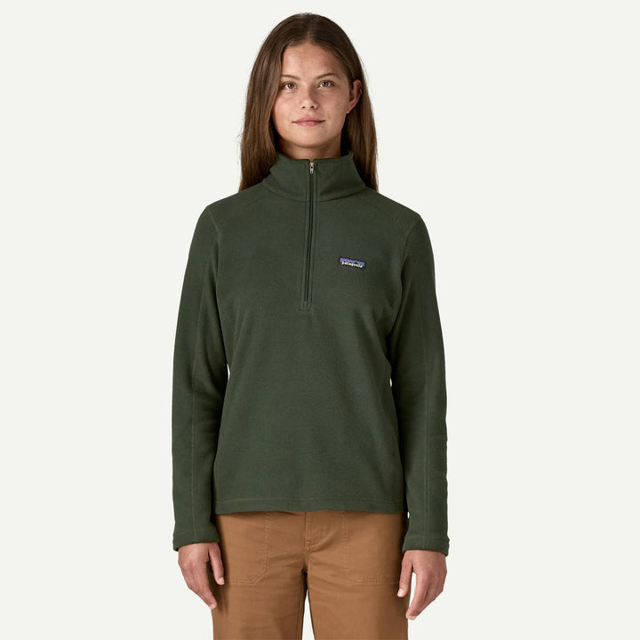 Patagonia Women's Micro D® 1/4-Zip Fleece: Old Growth Green