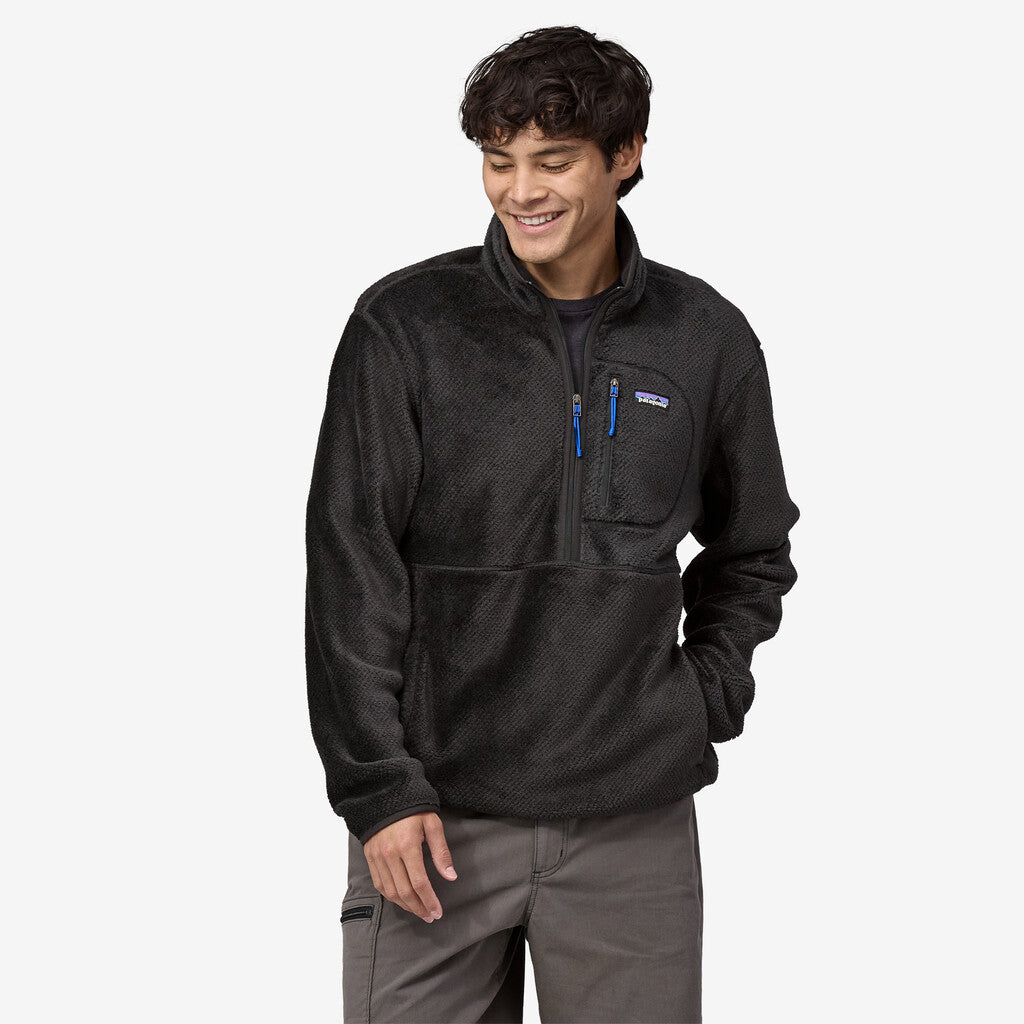 Patagonia Men's Re-Tool Fleece Pullover: Black