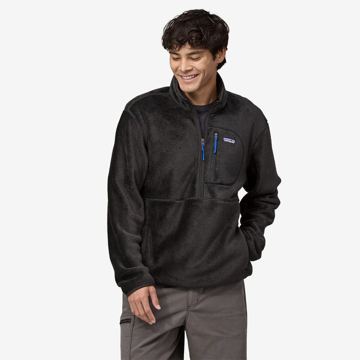 Patagonia Men's Re-Tool Fleece Pullover: Black