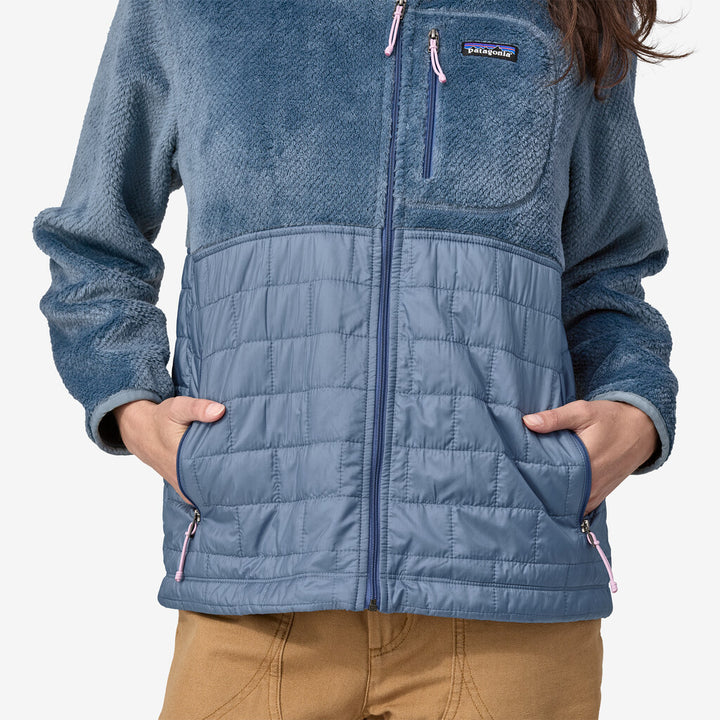 Patagonia Women's Re-Tool Hybrid Fleece Jacket: Utility Blue