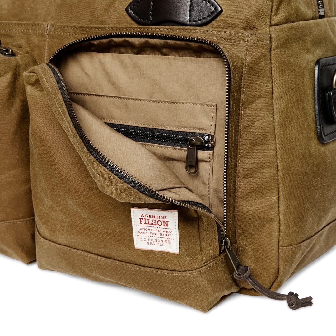 Filson 48 Hour Tin Cloth Duffle Bag: Dark Tan
