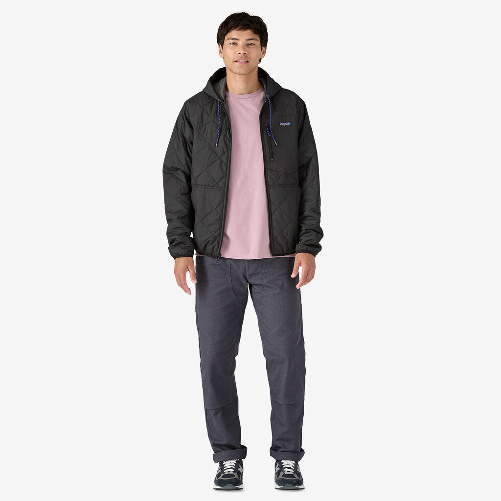 Patagonia Men's Diamond Quilted Bomber Hoody: Black