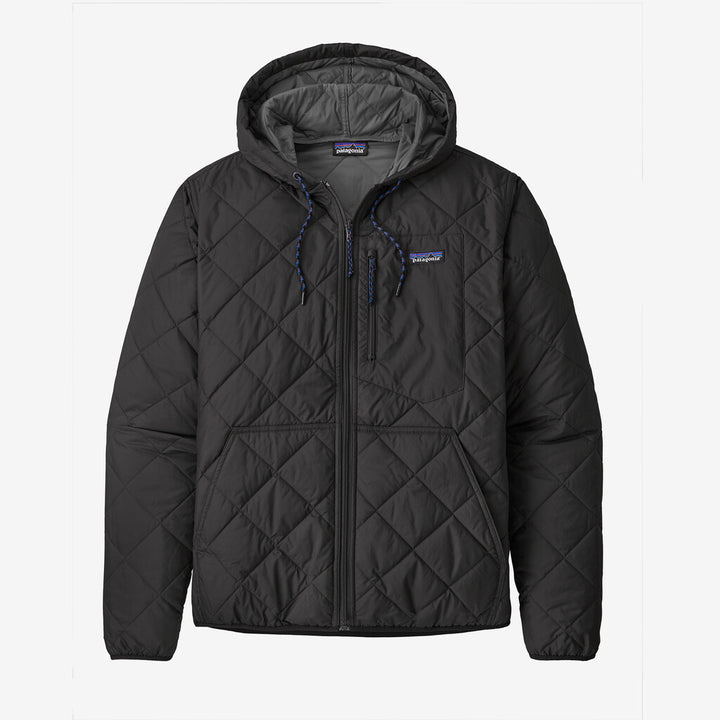 Patagonia Men's Diamond Quilted Bomber Hoody: Black