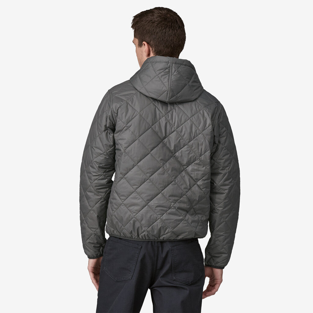 Patagonia Men's Diamond Quilted Bomber Hoody: Noble Grey