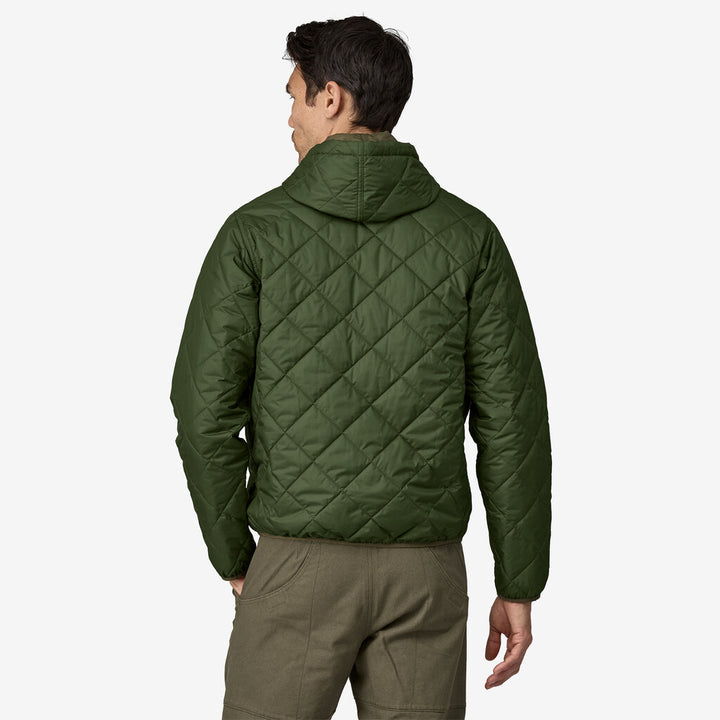 Patagonia Men's Diamond Quilted Bomber Hoody: Torrey Pine Green