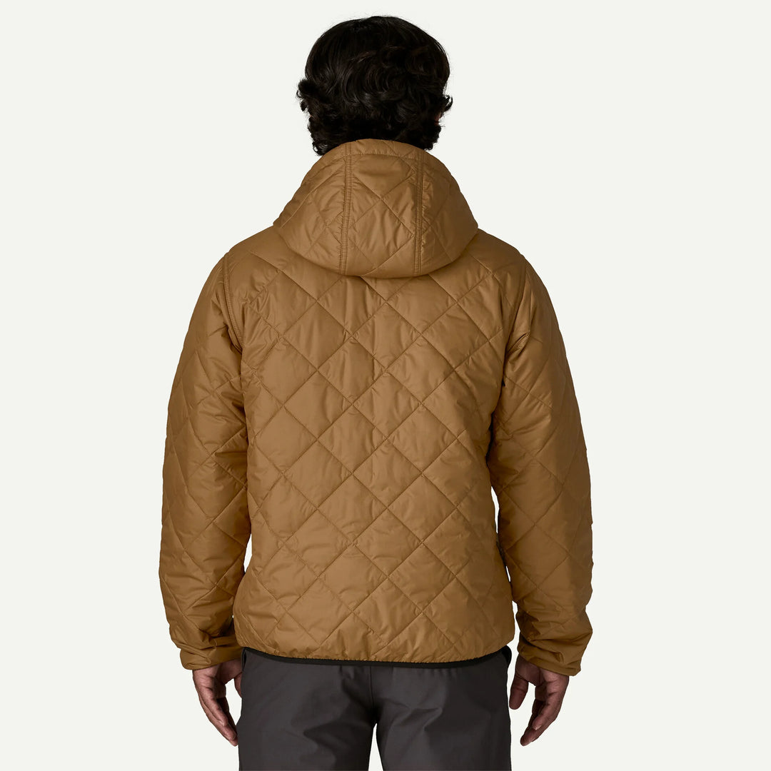 Patagonia Men's Diamond Quilted Bomber Hoody: Deer Brown