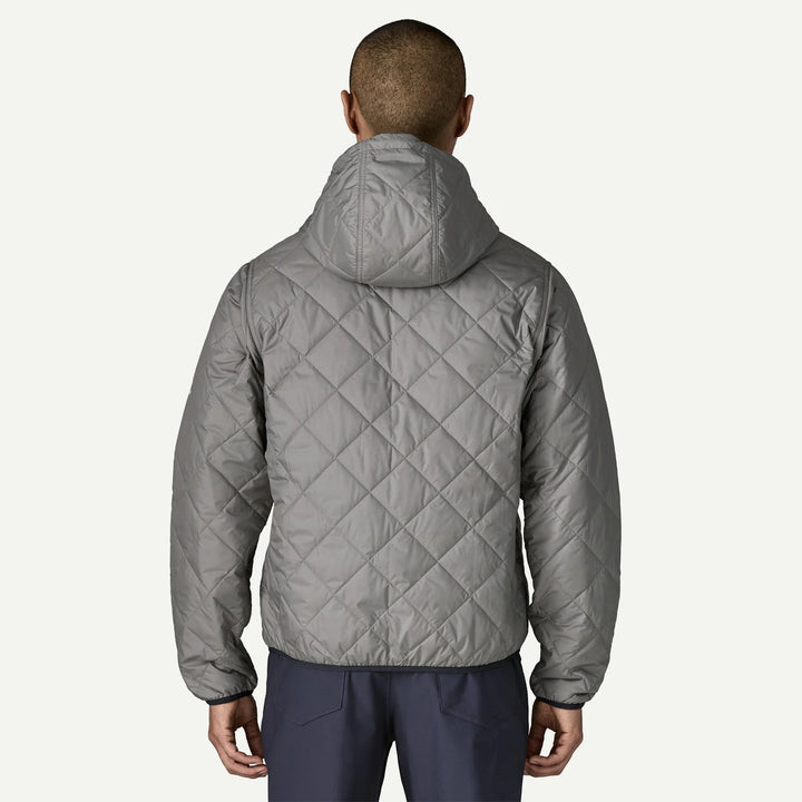 Patagonia Men's Diamond Quilted Bomber Hoody: Forever Grey