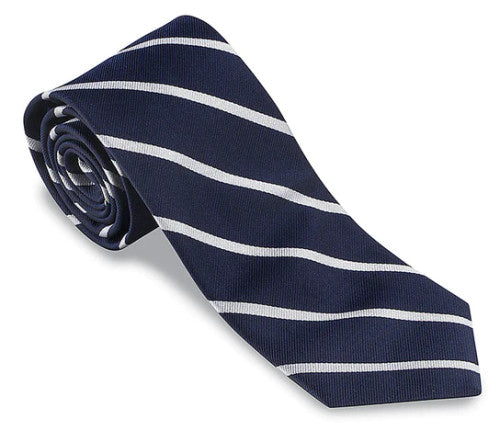 R. Hanauer Navy Buckingham Stripe Tie