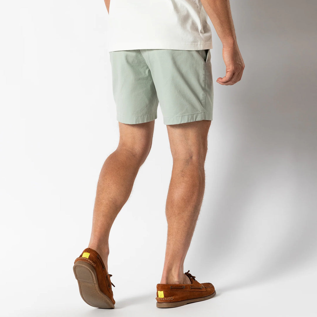 Duckhead 7" Gold School Chino Short: Shadow Green