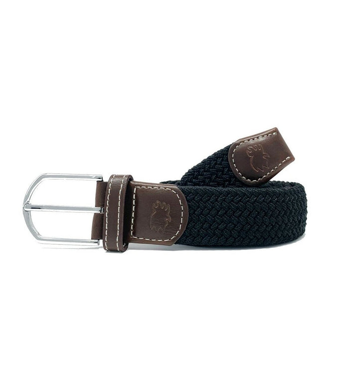 Roostas The Bethpage Woven Elastic Stretch Belt: Black