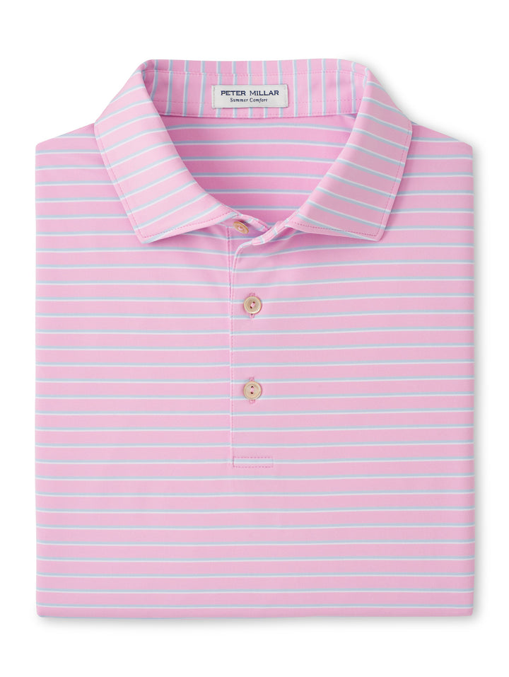 Peter Millar Dunnes Performance Jersey Polo: Pink Parfait