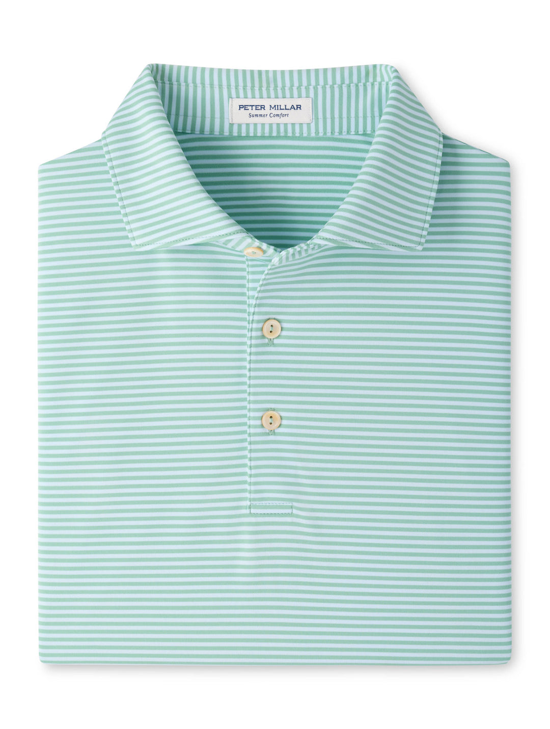 Peter Millar Hales Performance Jersey Polo: Fresh Mint