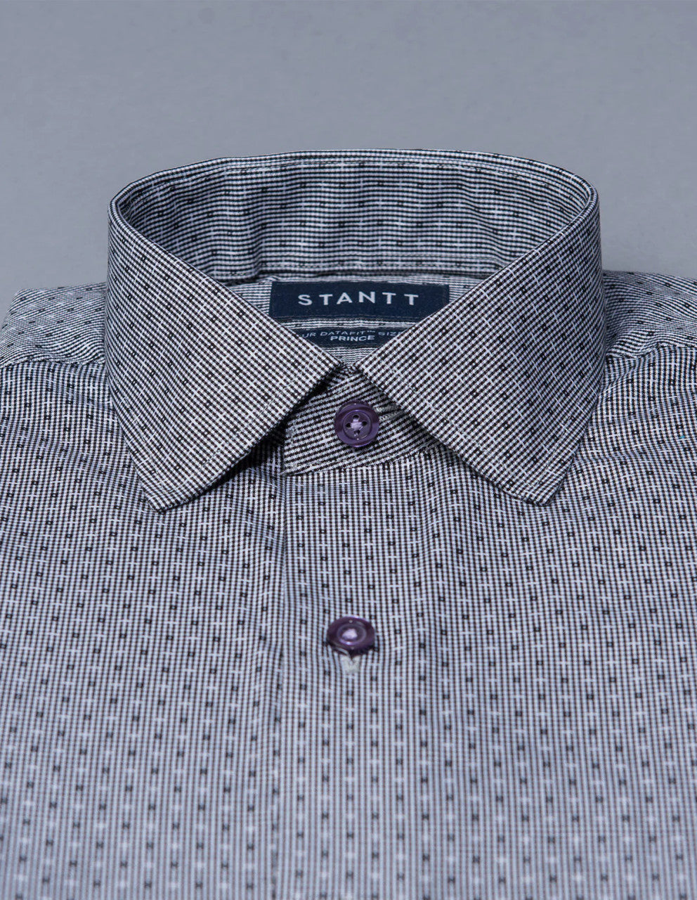 Craig Reagin Black Cross Dot Dobby Check