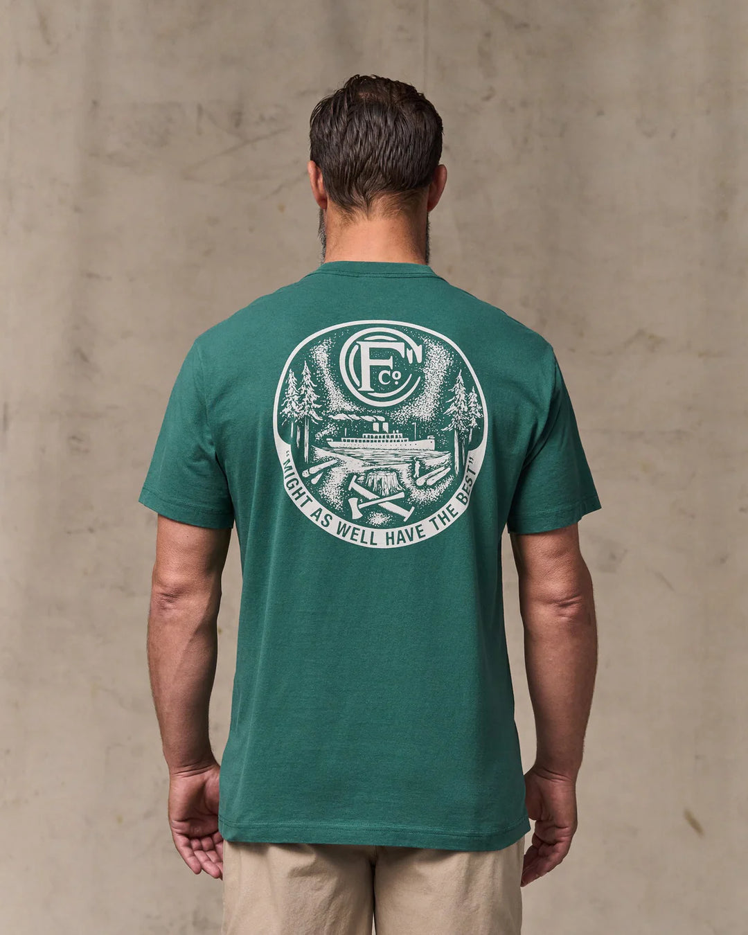 Filson Short Sleeve Forestry Graphic T-Shirt: Mallard Green