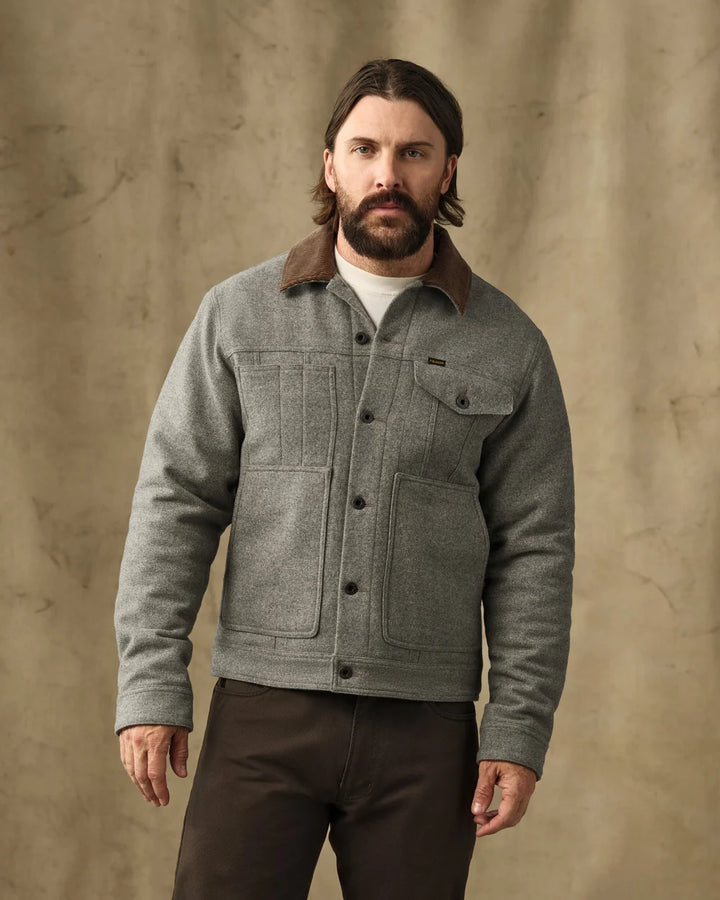 Filson Spokane Insulated Short Cruiser Jacket: Vintage Heather Gray